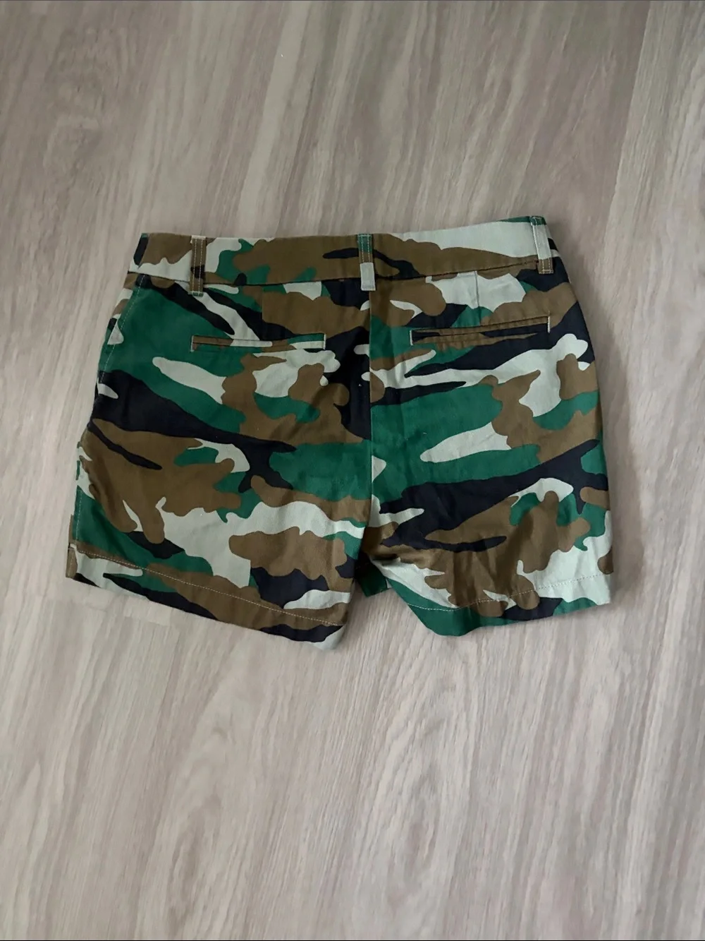 J. Crew Women's Camouflage Shorts - Green & Brown Camo